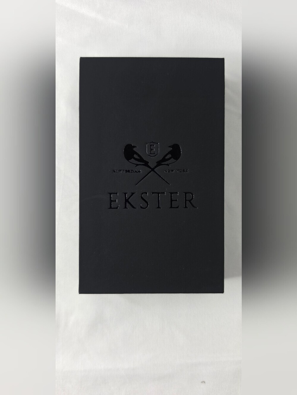 Ekster Parliament Leather Wallet RFID Blocking Smart Card Holder Navy Blue New